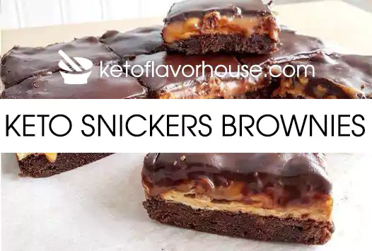 Keto Snickers Brownies