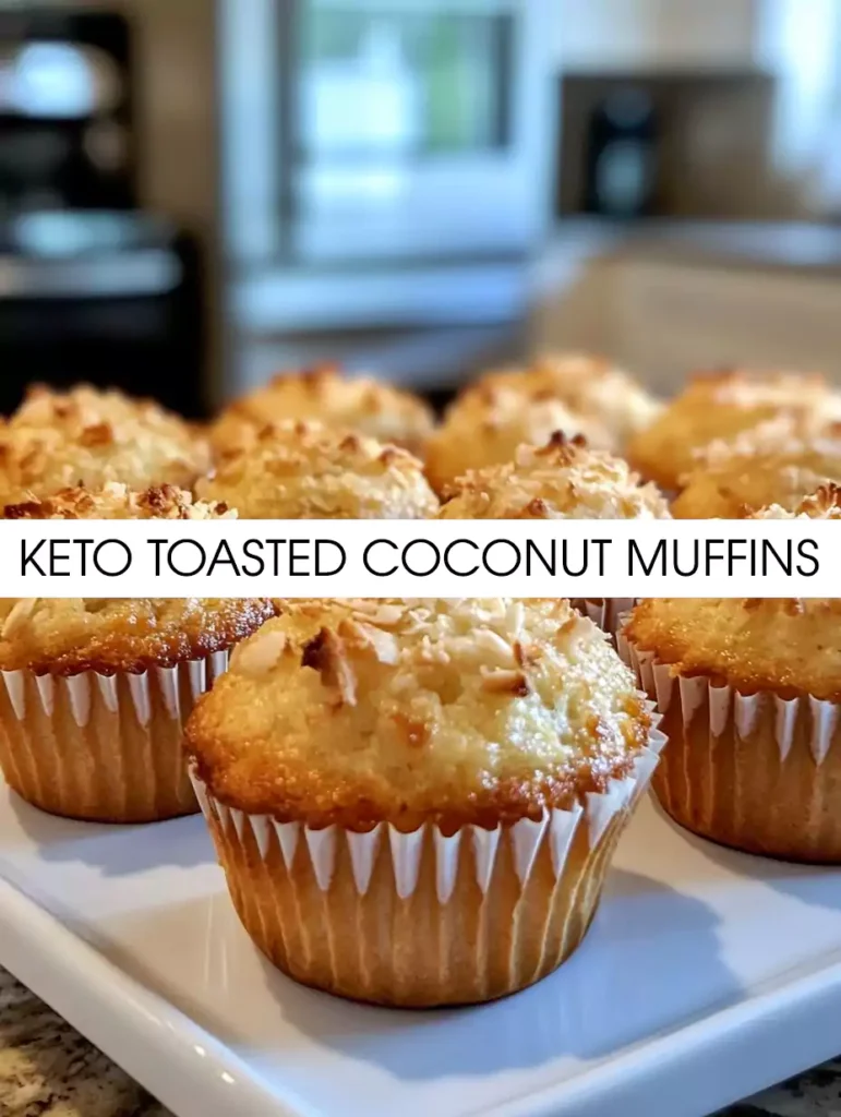 Keto Toasted Coconut Muffins