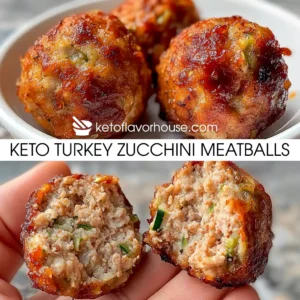 Keto Turkey Zucchini Meatballs