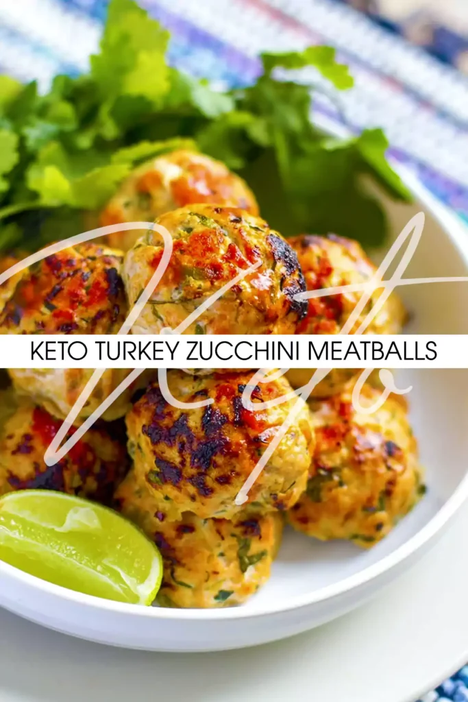 Keto Turkey Zucchini Meatballs