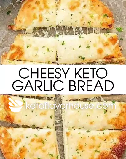 Cheesy Keto Garlic Bread