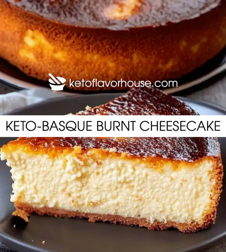 Keto-Basque Burnt Cheesecake