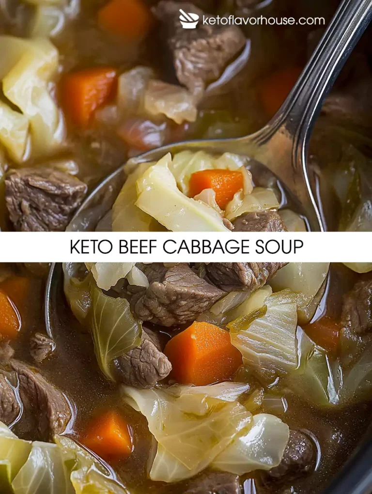 Keto Beef Cabbage Soup