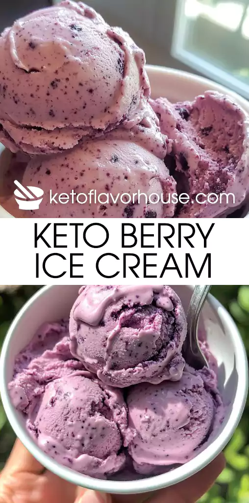 Keto Berry Ice Cream