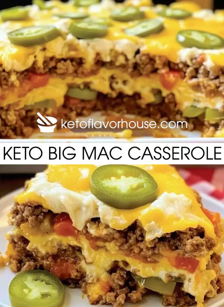 Keto Big Mac Casserole