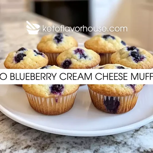 Keto Blueberry Cream Cheese Muffins