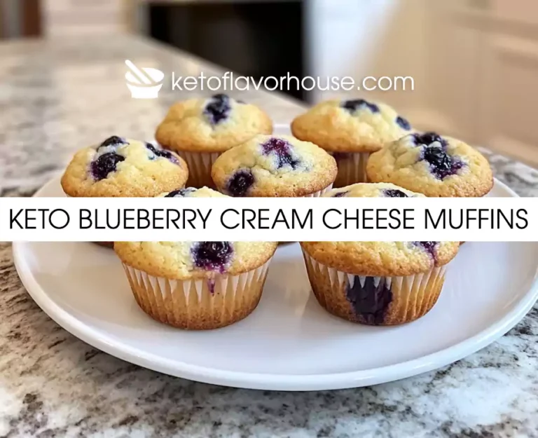 Keto Blueberry Cream Cheese Muffins