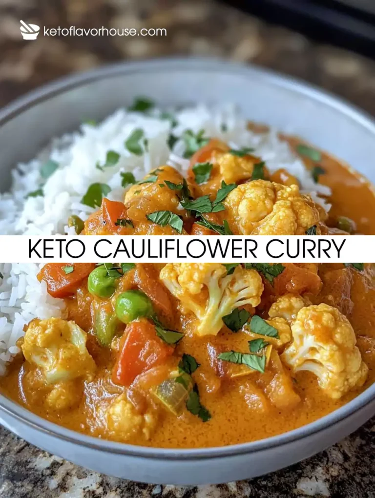 Keto Cauliflower Curry