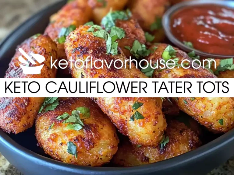 Keto Cauliflower Tater Tots