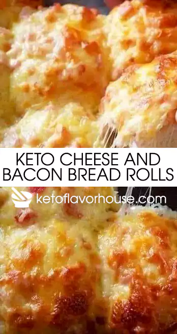 Keto Cheese and Bacon Bread Rolls