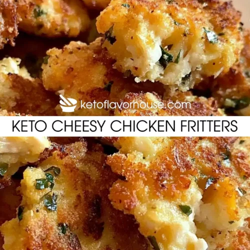 Keto Cheesy Chicken Fritters