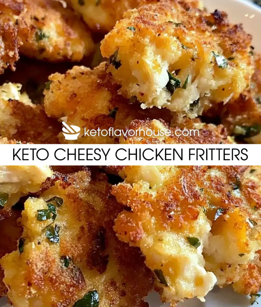 Keto Cheesy Chicken Fritters