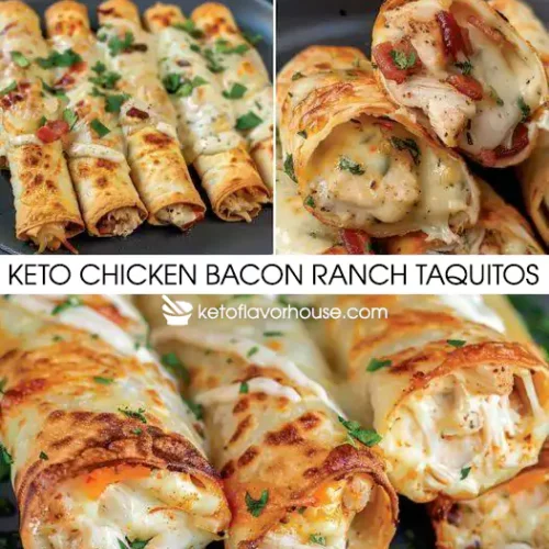 Keto Chicken Bacon Ranch Taquitos