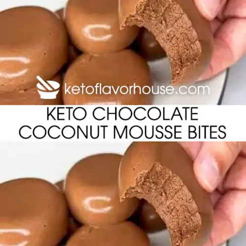 Keto Chocolate Coconut Mousse Bites