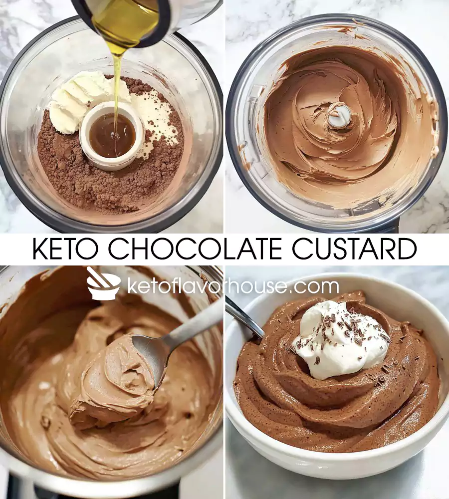 Keto Chocolate Custard