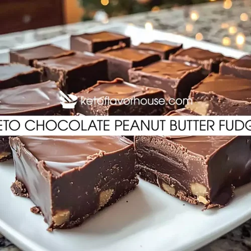 Keto Chocolate Peanut Butter Fudge