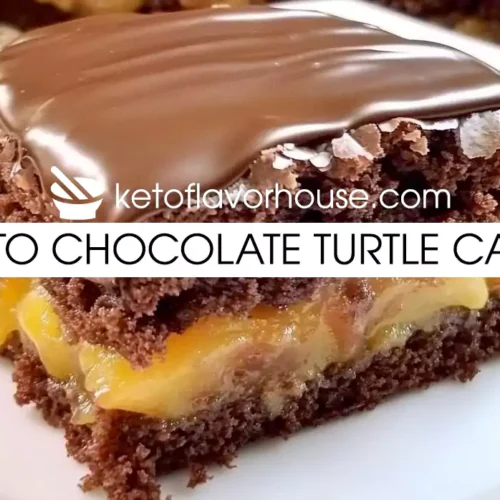 Keto Chocolate Turtle Cake