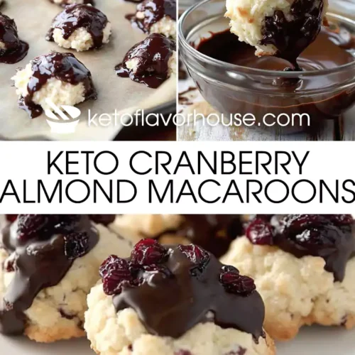 Keto Cranberry Almond Macaroons