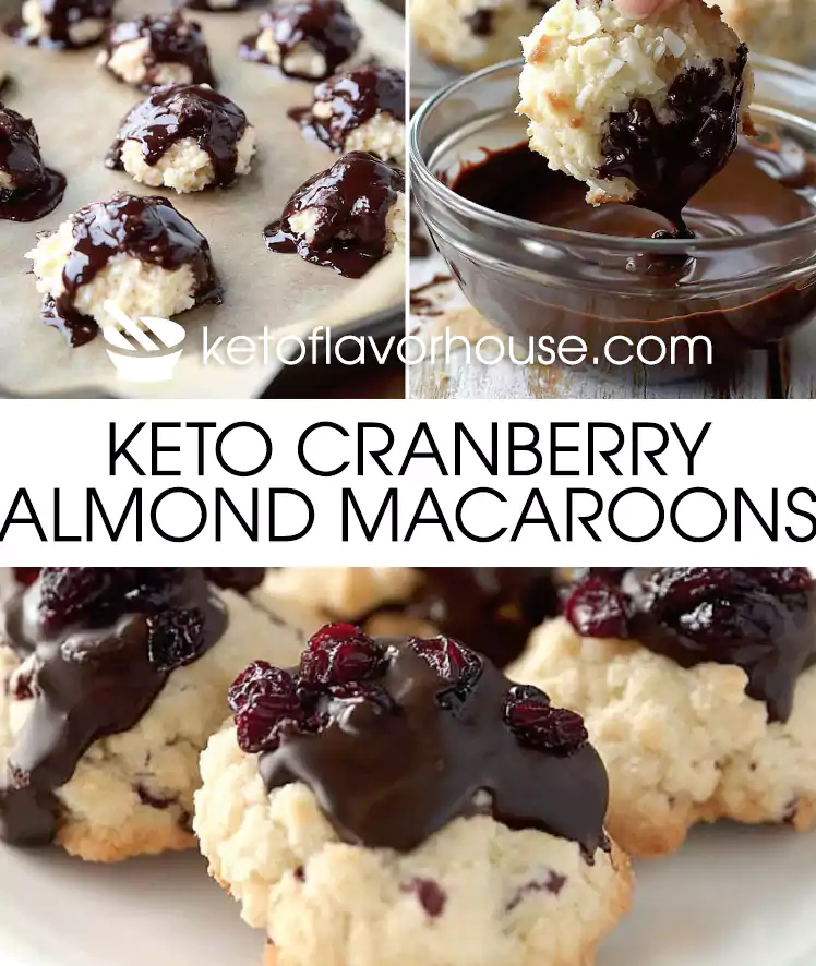 Keto Cranberry Almond Macaroons