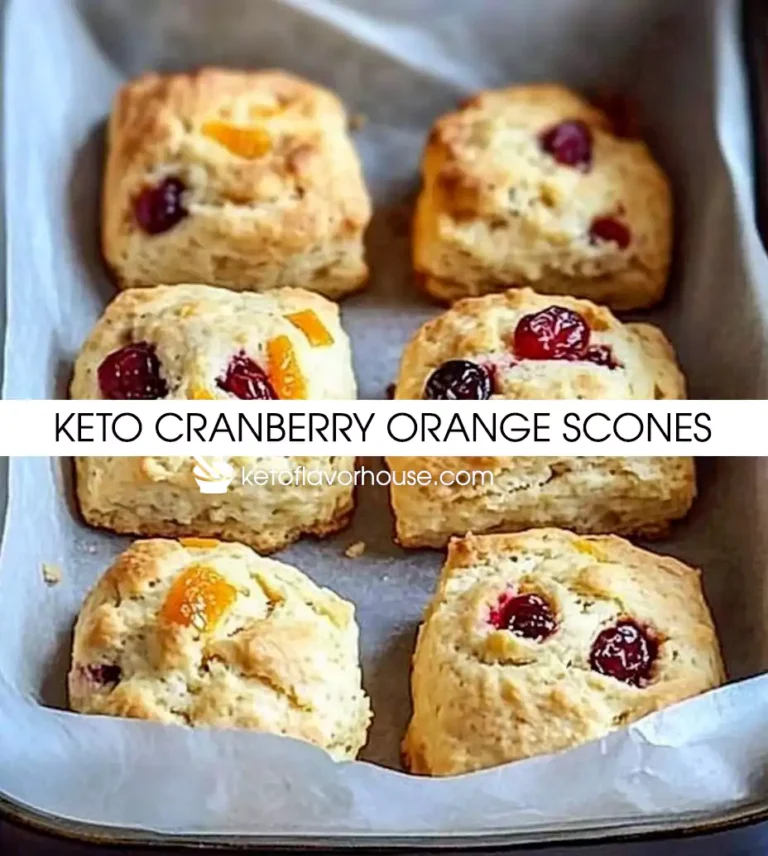 Keto Cranberry Orange Scones