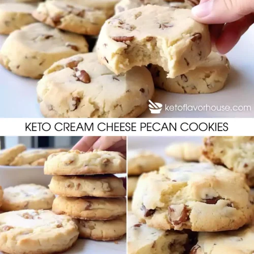 Keto Cream Cheese Pecan Cookies