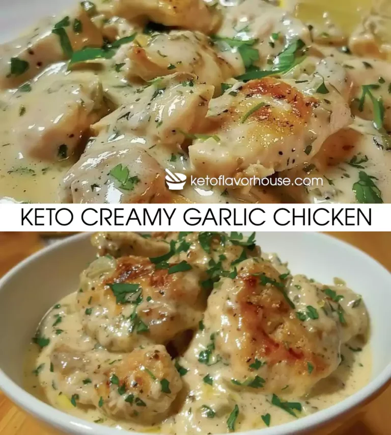 Keto Creamy Garlic Chicken