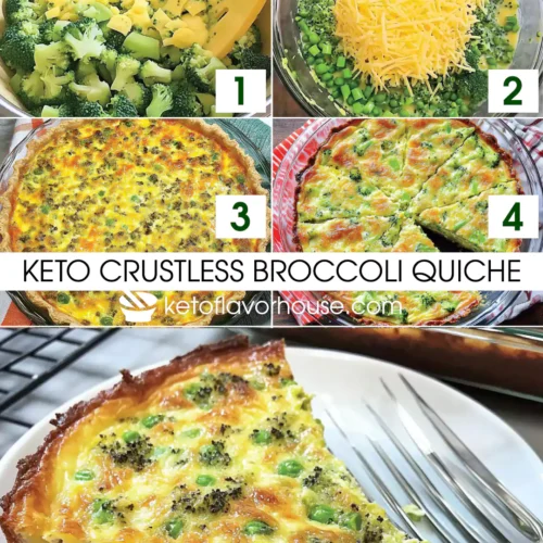 Keto Crustless Broccoli Quiche