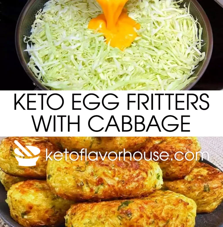 Keto Egg Fritters with Cabbage