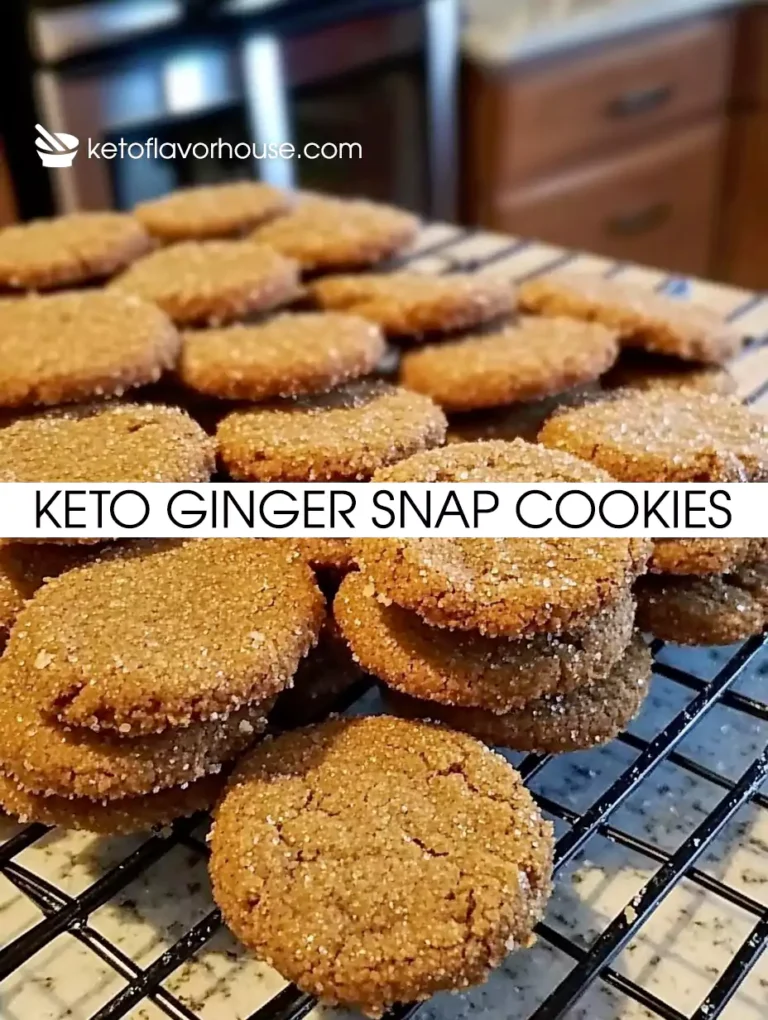 Keto Ginger Snap Cookies