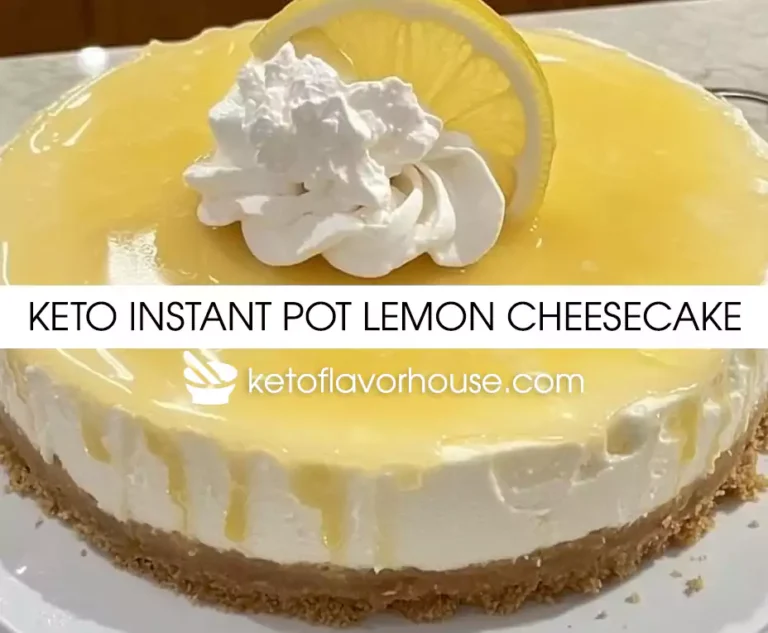 Keto Instant Pot Lemon Cheesecake