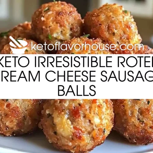 Keto Irresistible Rotel Cream Cheese Sausage Balls