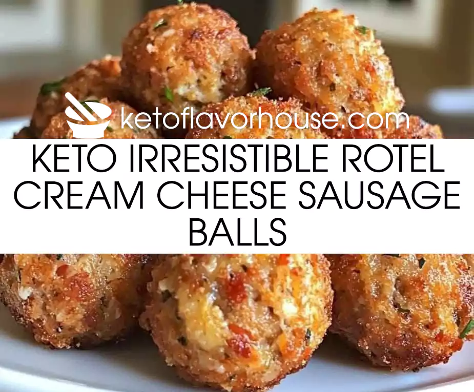 Keto Irresistible Rotel Cream Cheese Sausage Balls