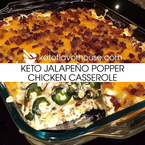 Keto Jalapeño Popper Chicken Casserole