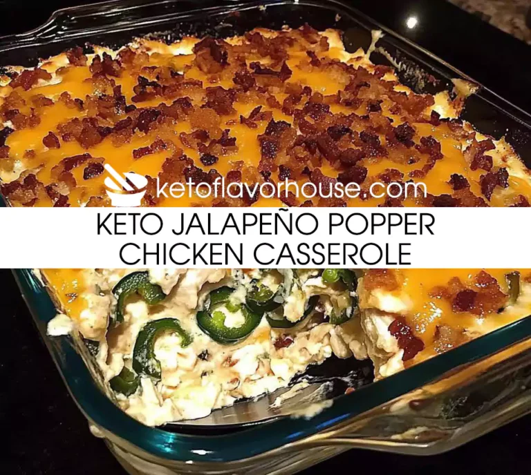 Keto Jalapeño Popper Chicken Casserole