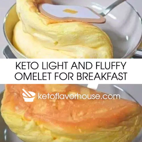 Keto Light and Fluffy Omelet for Breakfast