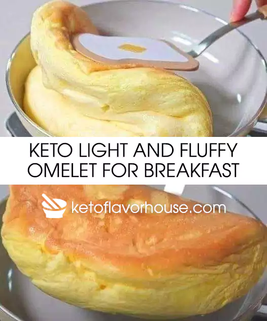 Keto Light and Fluffy Omelet for Breakfast