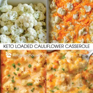 Keto Loaded Cauliflower Casserole