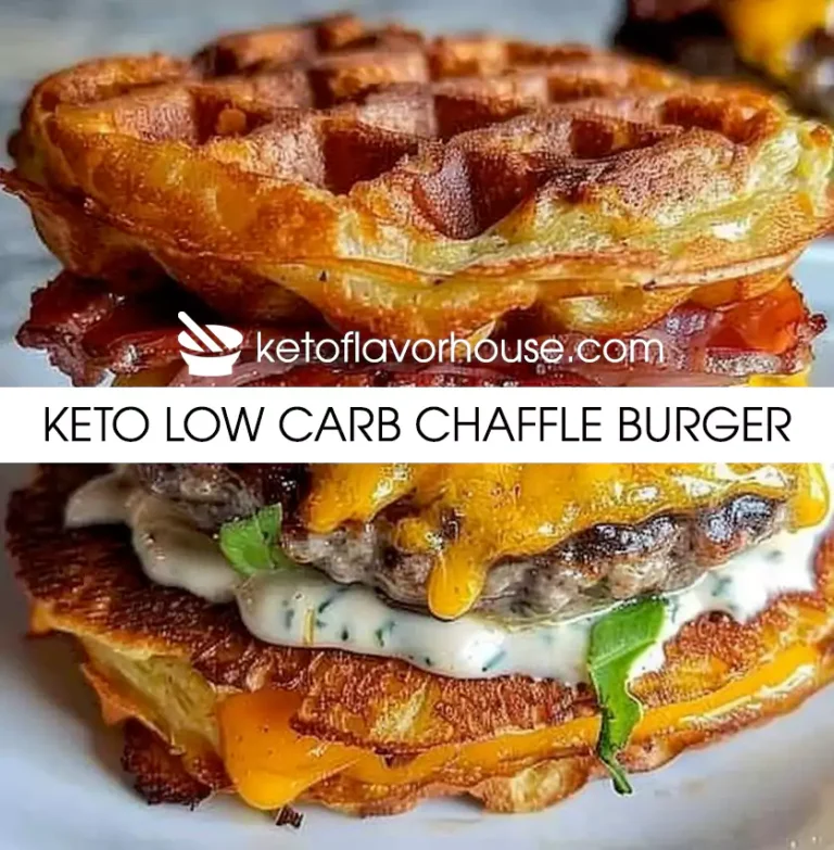 Keto Low Carb Chaffle Burger