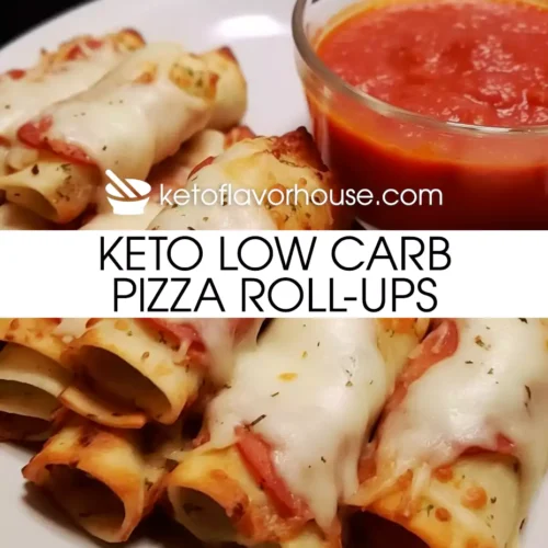 Keto Low Carb Pizza Roll-Ups