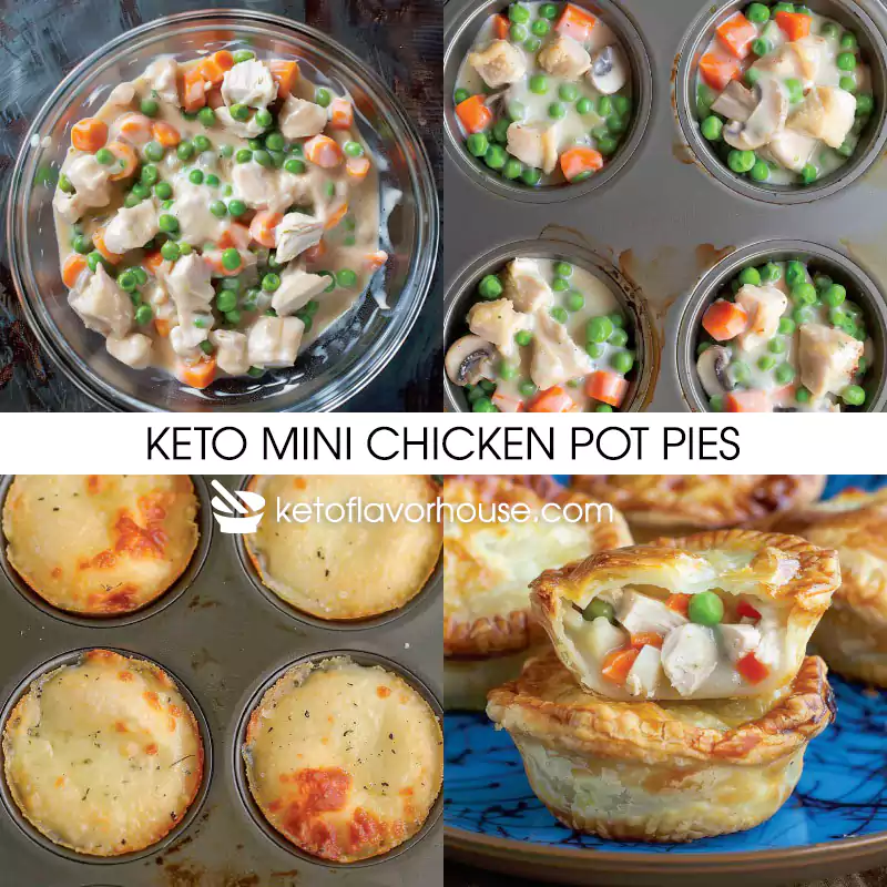 Keto Mini Chicken Pot Pies