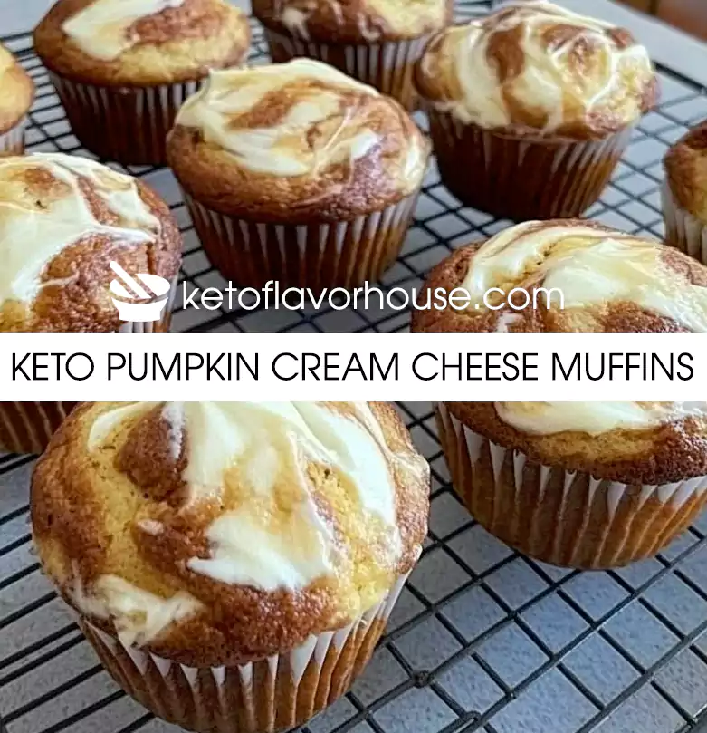 Keto Pumpkin Cream Cheese Muffins