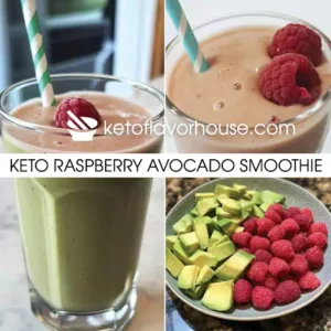 Keto Raspberry Avocado Smoothie