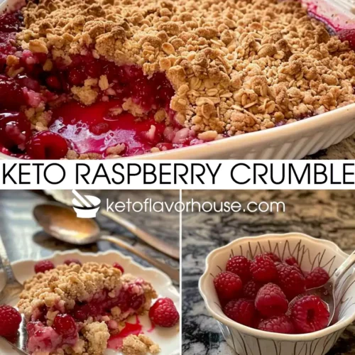 Keto Raspberry Crumble