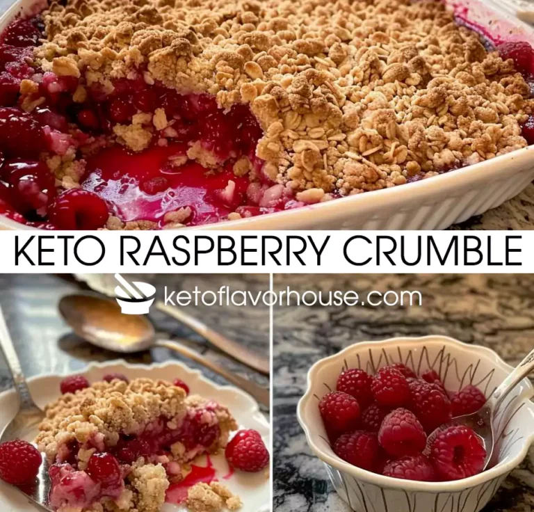 Keto Raspberry Crumble