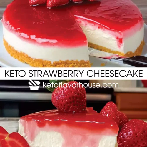 Keto Strawberry Cheesecake