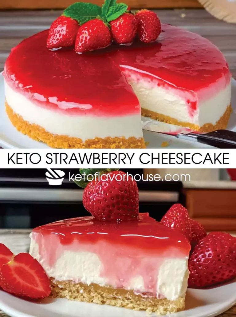 Keto Strawberry Cheesecake