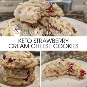 Keto Strawberry Cream Cheese Cookies