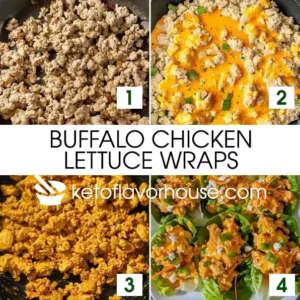 Buffalo Chicken Lettuce Wraps