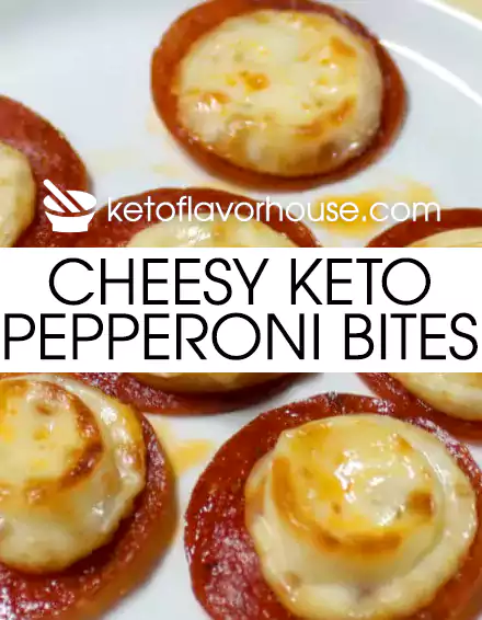 Cheesy Keto Pepperoni Bites