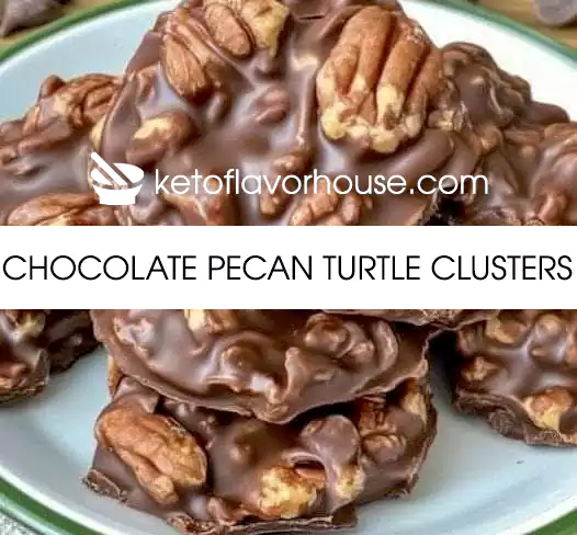 Chocolate Pecan Turtle Clusters